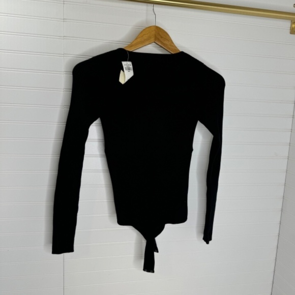 NWT Abercrombie & Fitch Small Long Sleeve Bodysuit Black - Picture 3 of 6